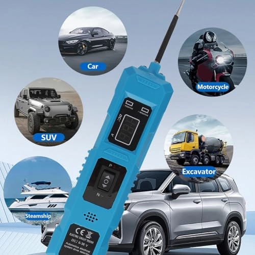 CAR Circuit Tester - 1 to 8 amp 6 to 36V DC 2 Clips