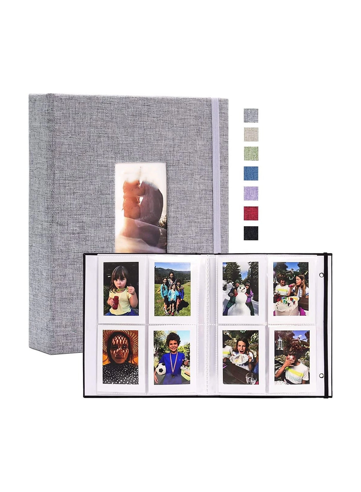 SYOSI 3.55x2.65" 208 Films Cotton Linen Photo Album