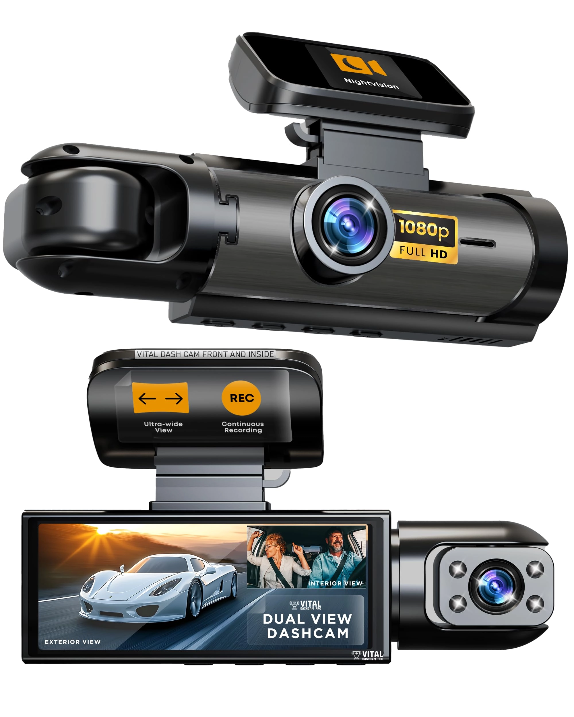 FREEZE2TRIM Vital Dashcam Pro 2025 - FHD 1920/1080p 4K