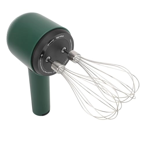 Cordless Hand Mixer - USB Rechargeable 2 Stainless Steel Whisks