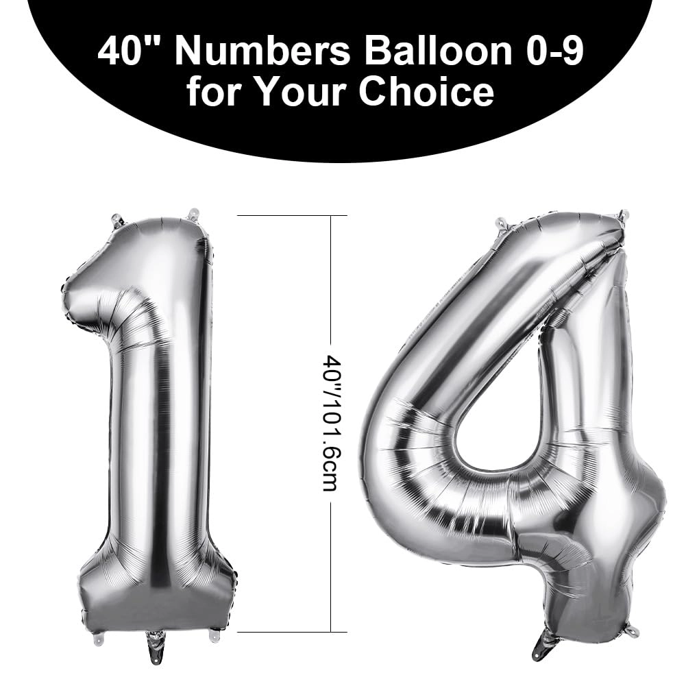 Number 14 Balloon - 2pcs Birthday