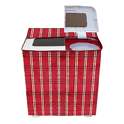 PVC Waterproof Front Load Washing Machine Cover - 5KG to 7.5KG Blue