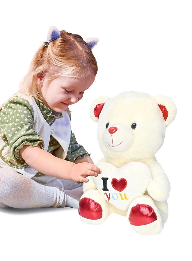 Toy Land Teddy Bear Holding Heart Shape - 50 cm