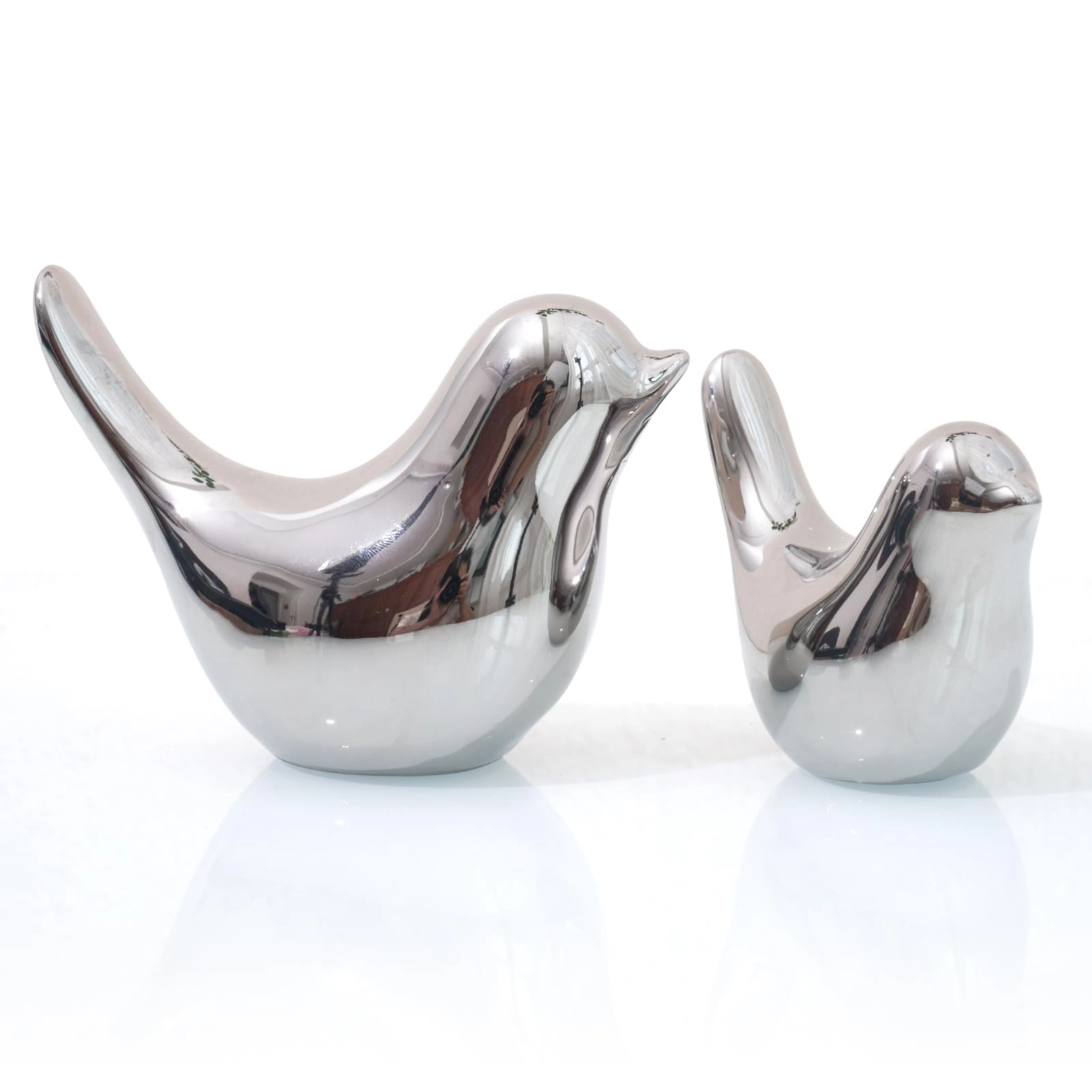 White Birds Statues - Ceramic
