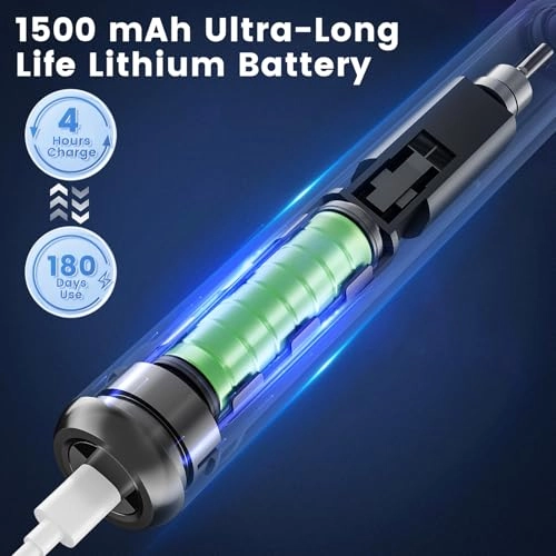 Sonic Electric Toothbrush - 41,000 VPM 1500 mAh 4 Brush Heads