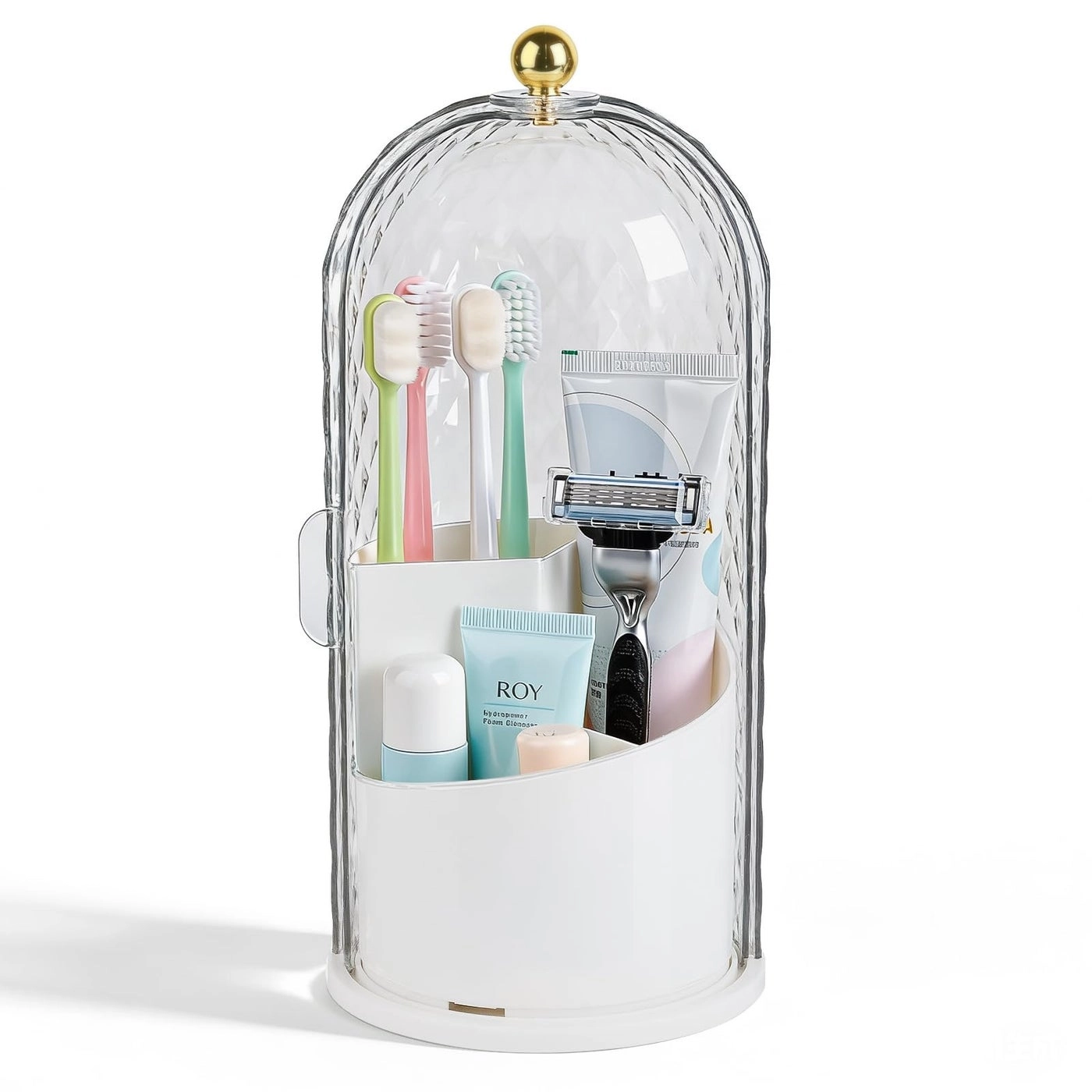 Toothbrush Holder - Matte White Bamboo