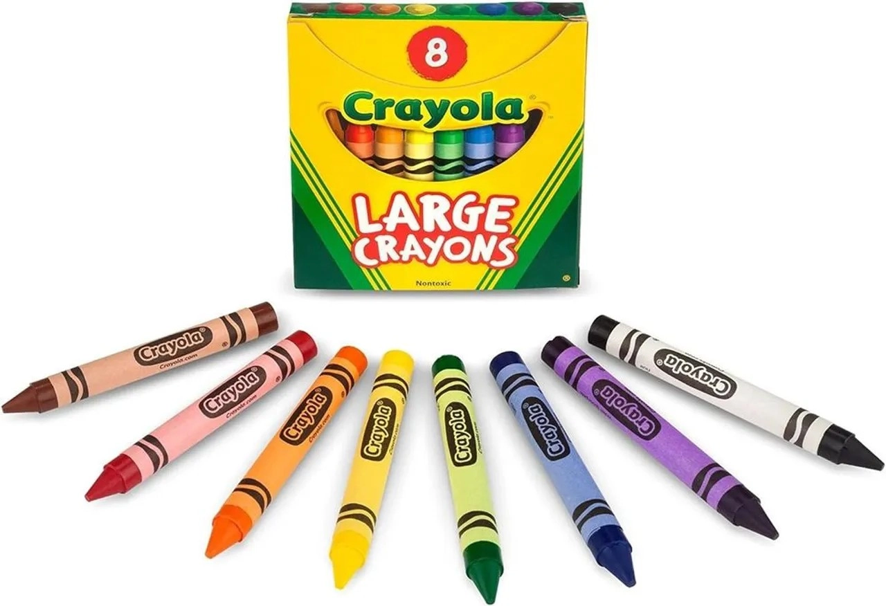 Large Crayons - 8 Pcs