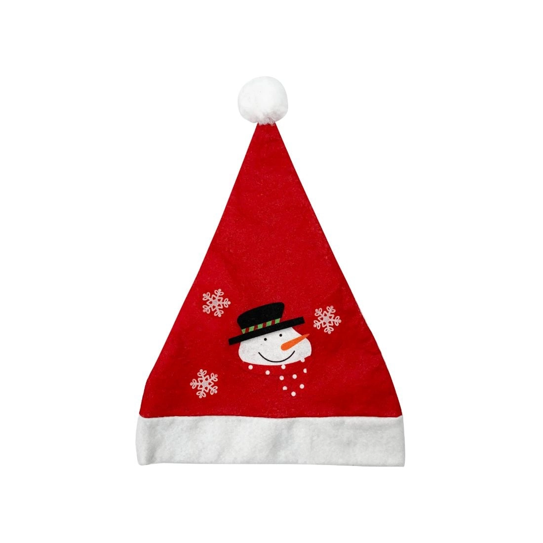 Adult Plush Santa Hat - Red/White