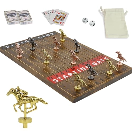 Horse Racing Board Game - Solid Wood Luxury Edition