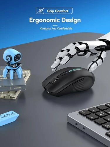 Tri-Mode Rechargeable Mouse - Wireless