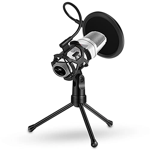 Mic Stand + Mic Clip Holder + Table Mounting Clamp + Pop Filter
