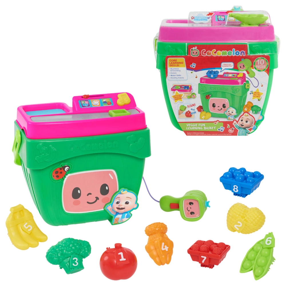 CoComelon Veggie Fun Learning Basket - 2+ 10 pieces