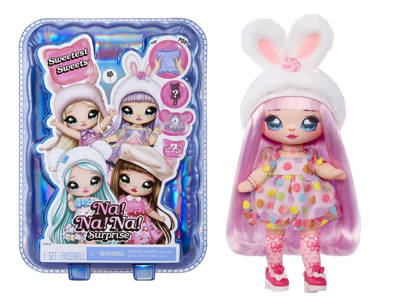MGA Entertainment Bailey Bunny Fashion Doll - 19 cm Plush Ages 5+