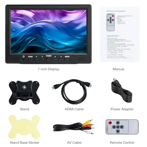 Small Monitor TFT LCD Display - 7 inch 1024X600