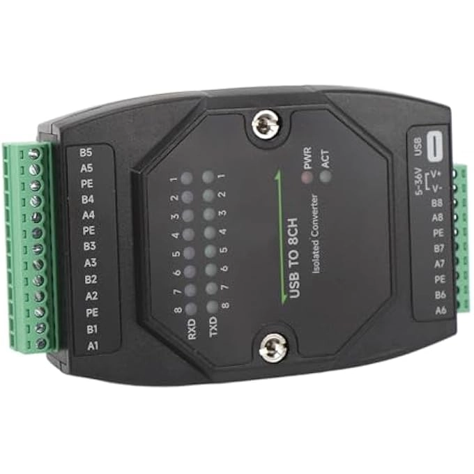 USB TO RS485 CONVERTER - 8 CHANNEL ISOLATED USB C POWER SUPPLY