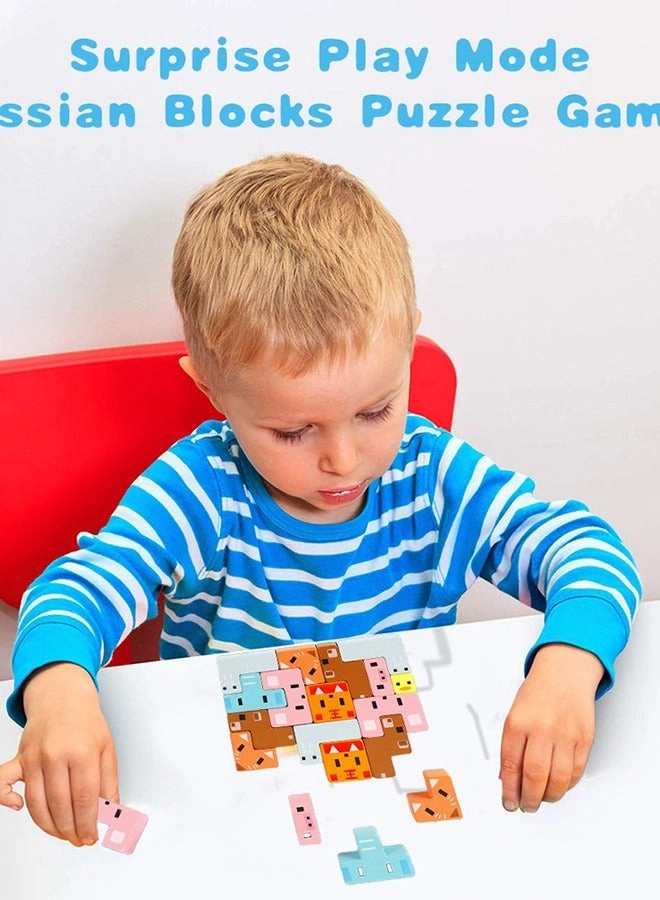 Wooden Stacking Toy Set - 3+ Years 24Xblocks + 1Xboard