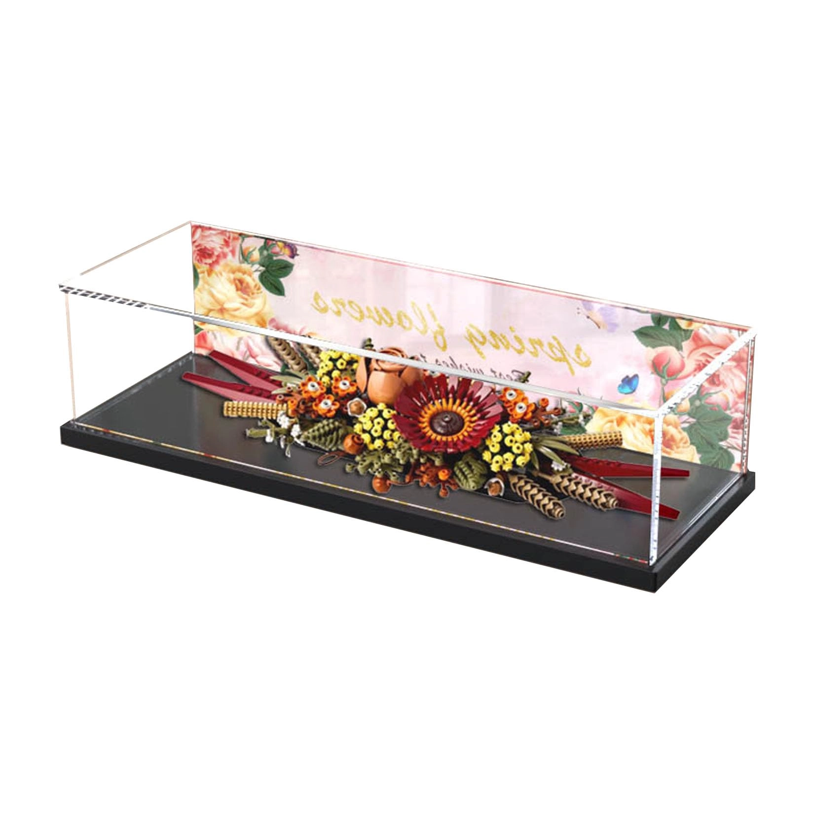 HALFS Acrylic Display Case - 17.7 x 5.9 x 5.9 inches Transparent B