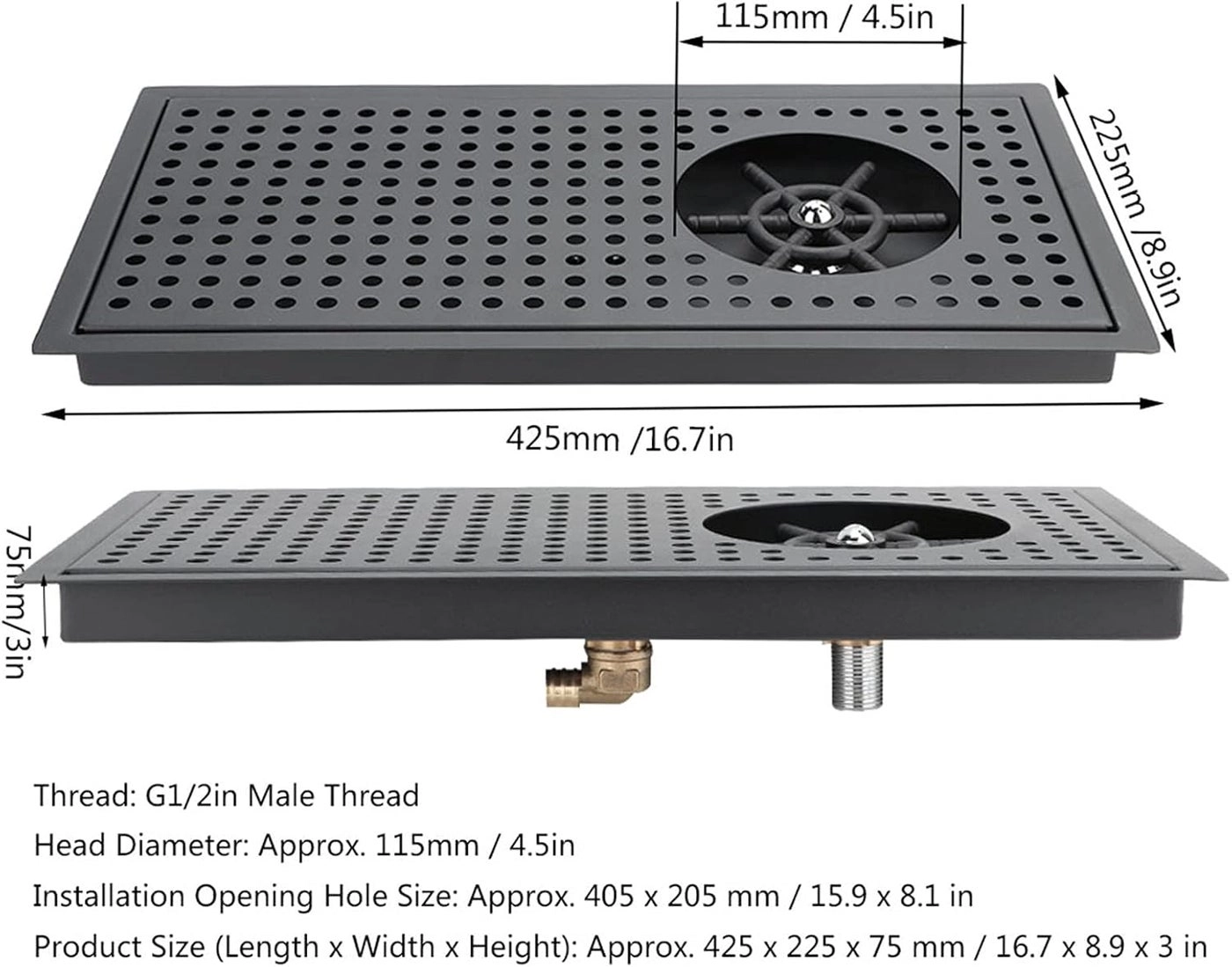 Cup Washer - Stainless Steel Automatic Rinser