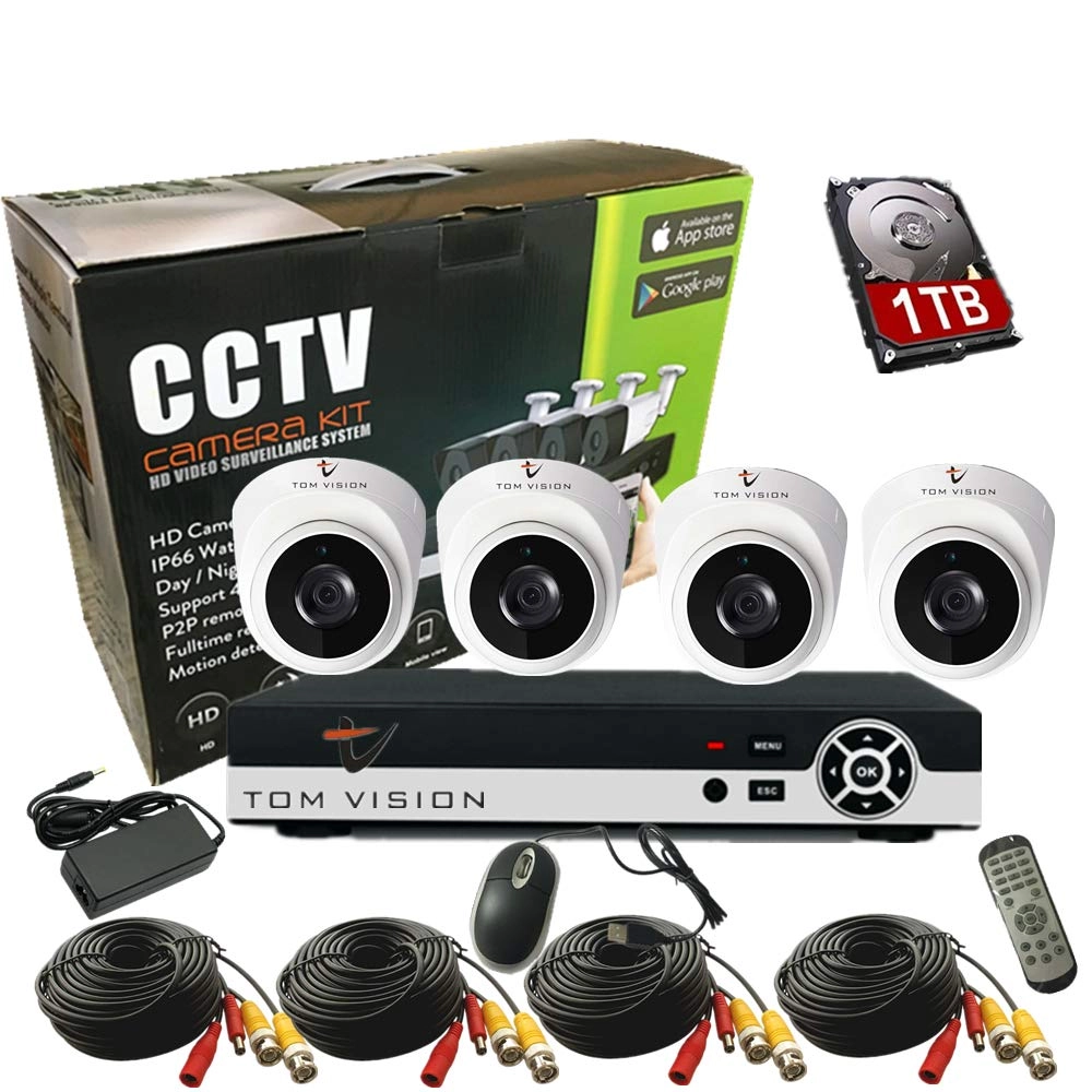 4CH DVR + Bullet Camera - 8pcs 1080P/2.0MP