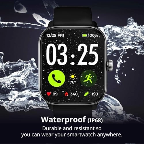 Health Smartwatch 4 - 1.85-inch AMOLED IP68 Waterproof 10+ Days Battery