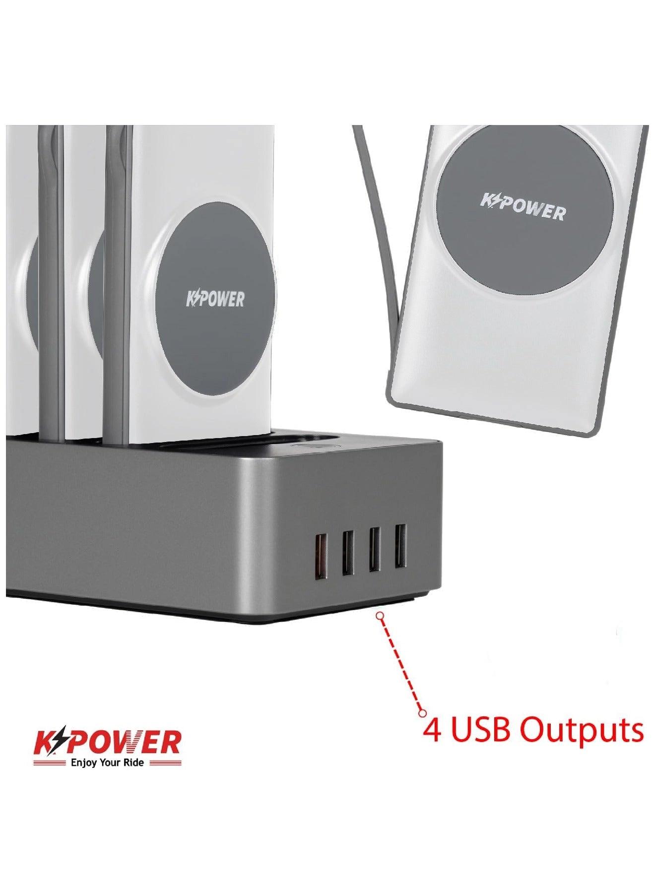 KP-PS-166W - 10000mAh 5V--3A(MAX) QC 4 Wireless