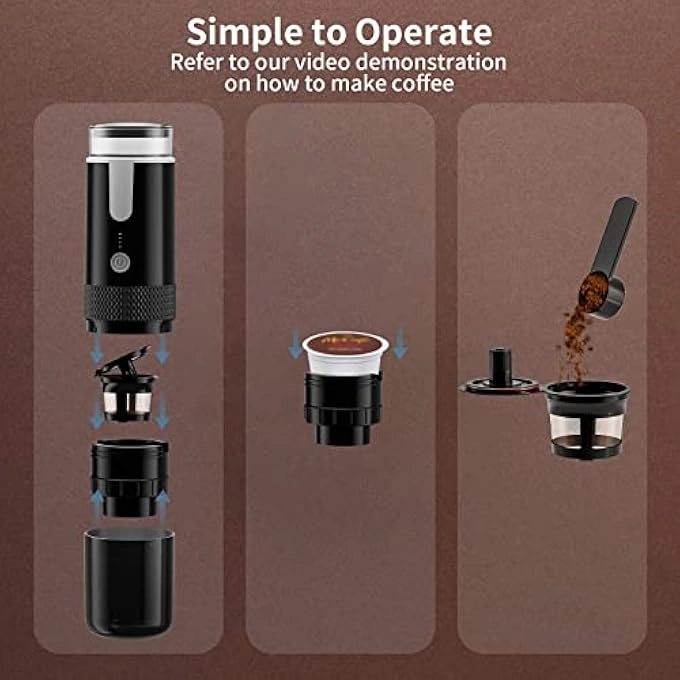 Portable Electronic Coffee Maker - Rechargeable 50ML