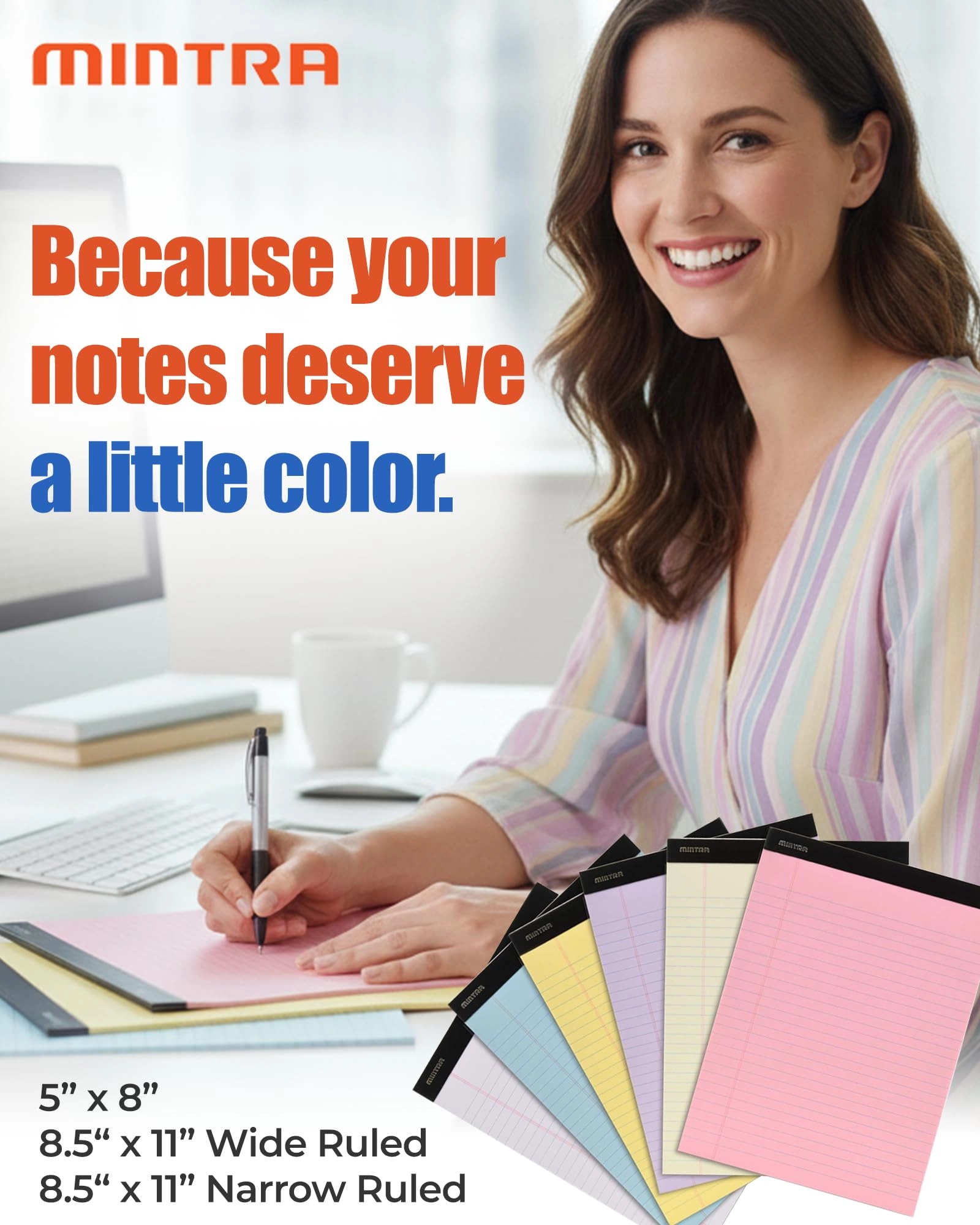 Legal Pads 8.5-x-11-inch inches - Lined 50 Sheets