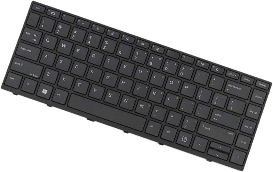 Laptop Keyboard with Frame - Black US English