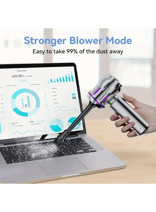 4-in-1 Wireless Handheld Vacuum Cleaner - 2000mAh