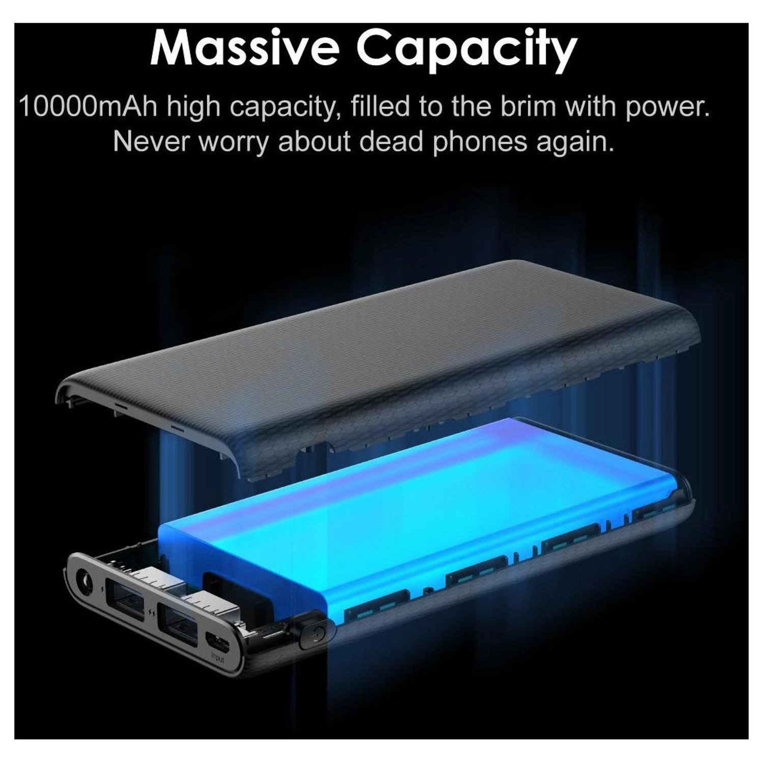 Toast 10 - 10000 mAh DC 5.0V 2.1A (Max)