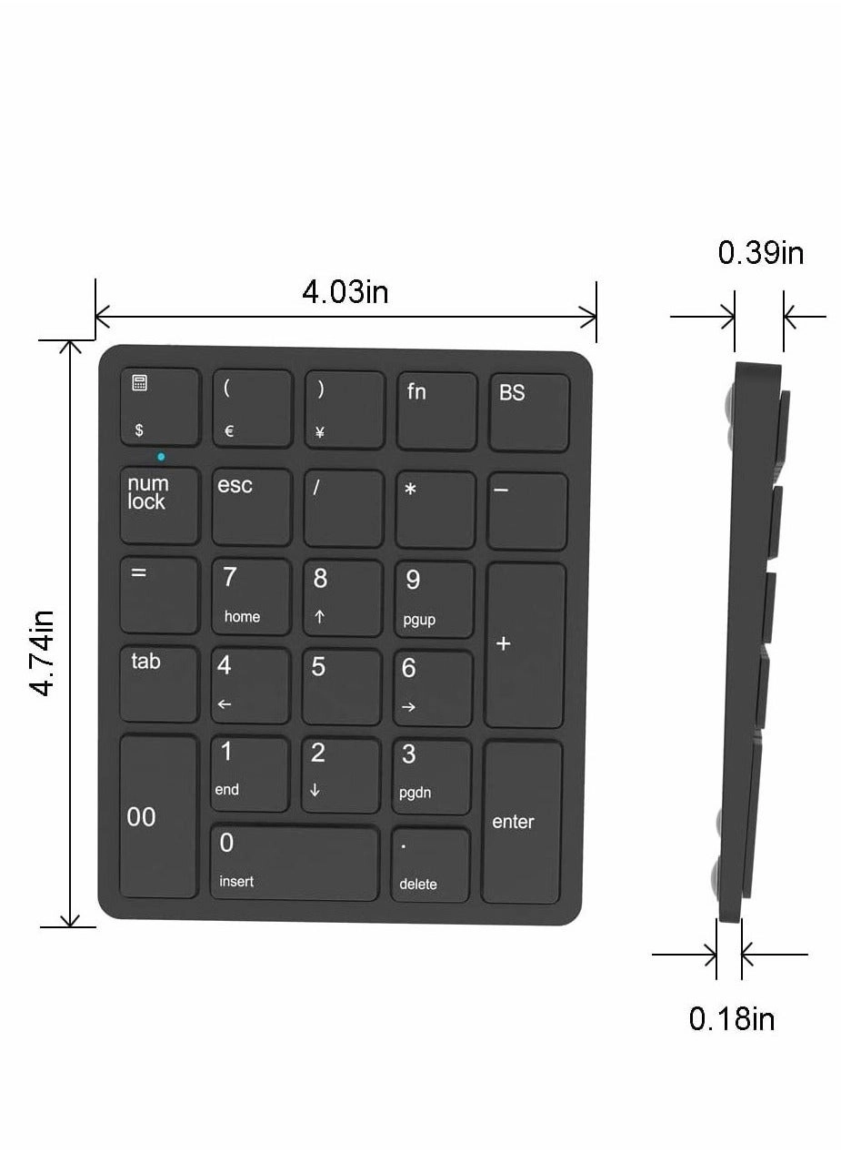 Number Pad - 26 Keys Bluetooth Rechargeable