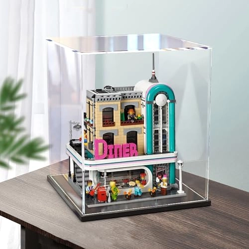 Acrylic Display Case - 30 x 30 x 39 cm White base