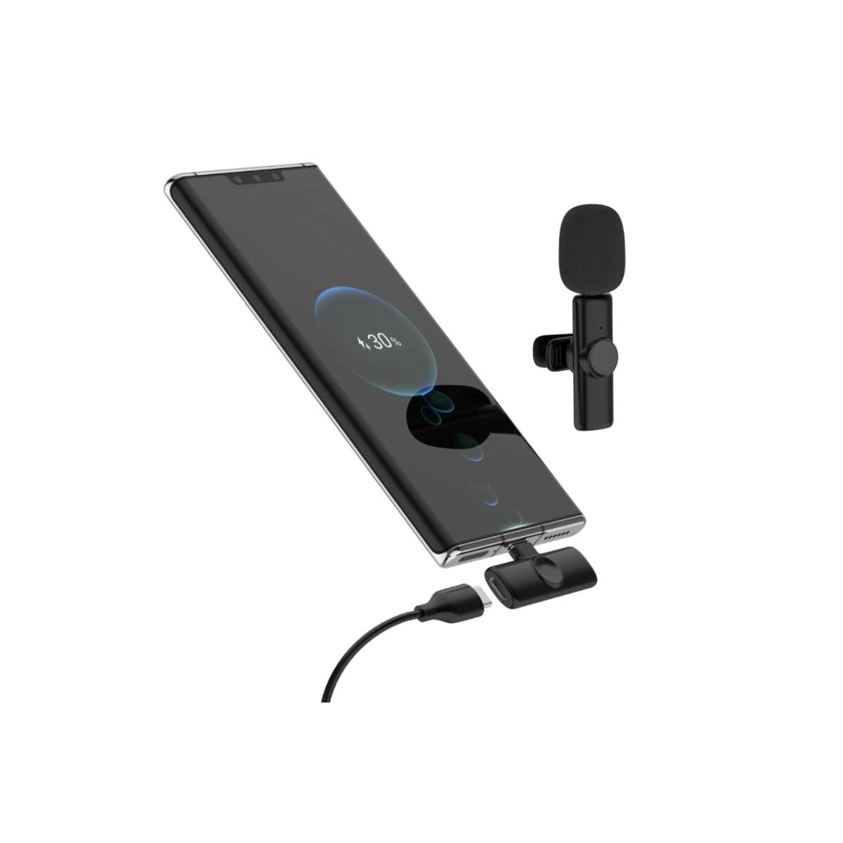 Wireless Lavalier Microphone - USB Microphone Dual