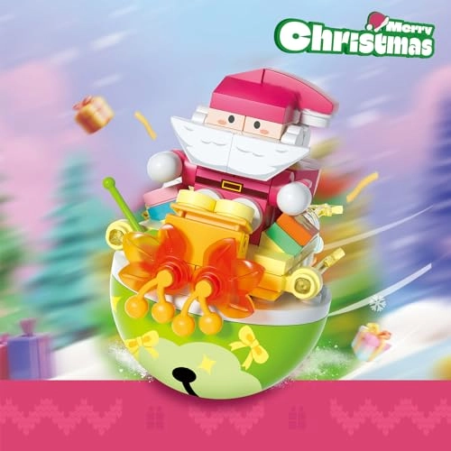 Christmas Building Blocks - Christmas Tree Snowman Santa Claus Gingerbread Man 4 pcs