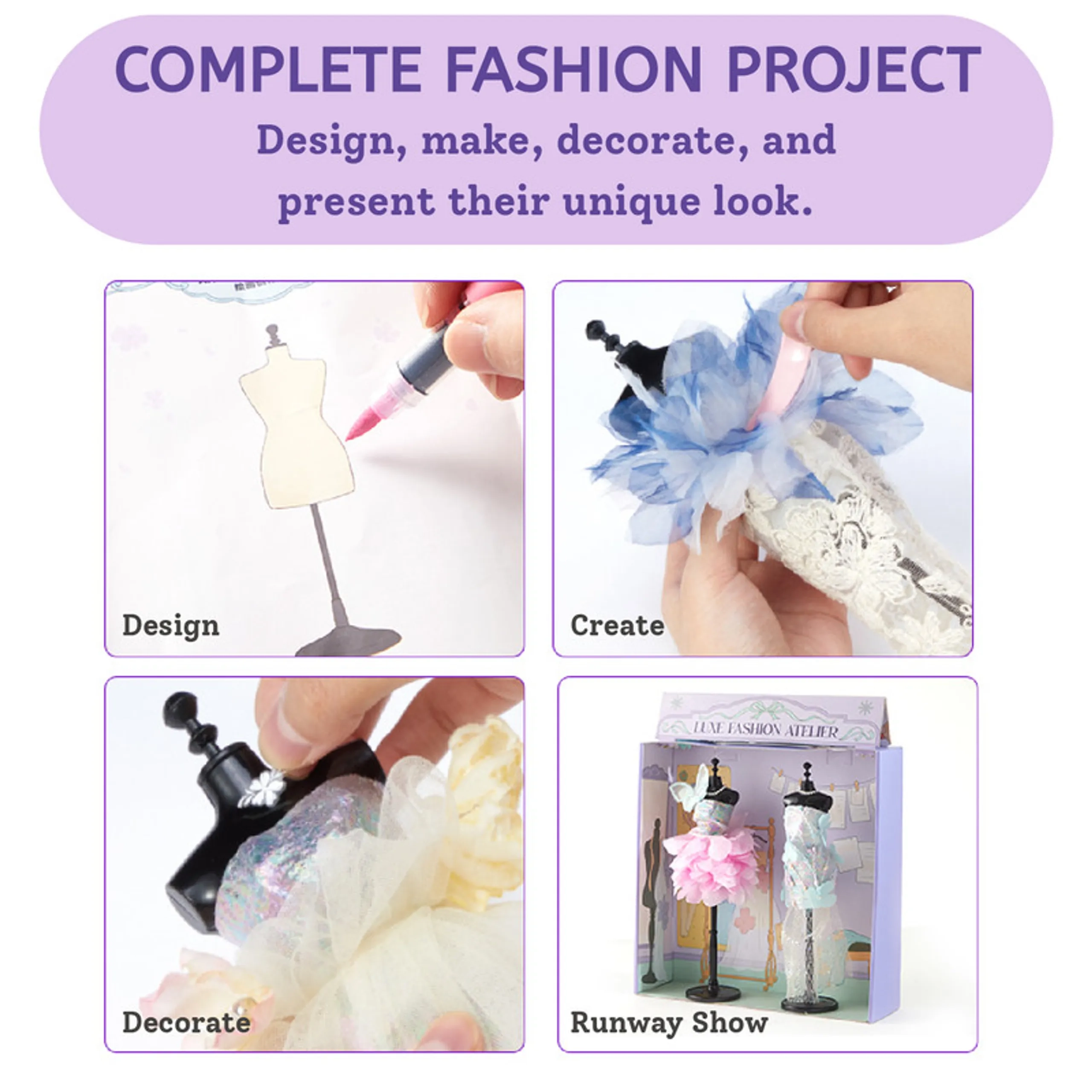 DIY Luxe Fashion Atelier - Multicolor Suitable for 5 years & above