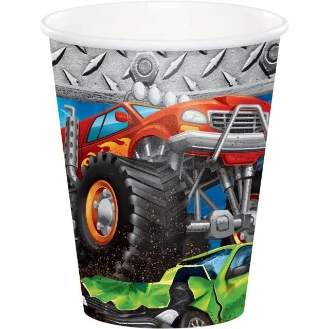 CREATIVE CONVERTING Monster Truck Rally Cup - 8 pcs - Hot and Cold - 266 ml