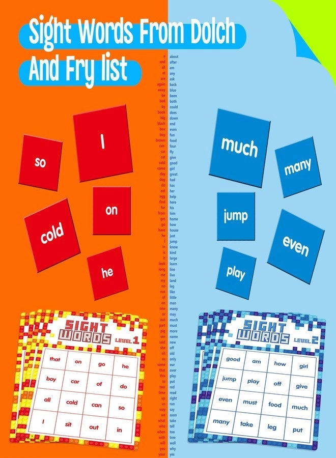Sight Word Bingo Game - 4-8