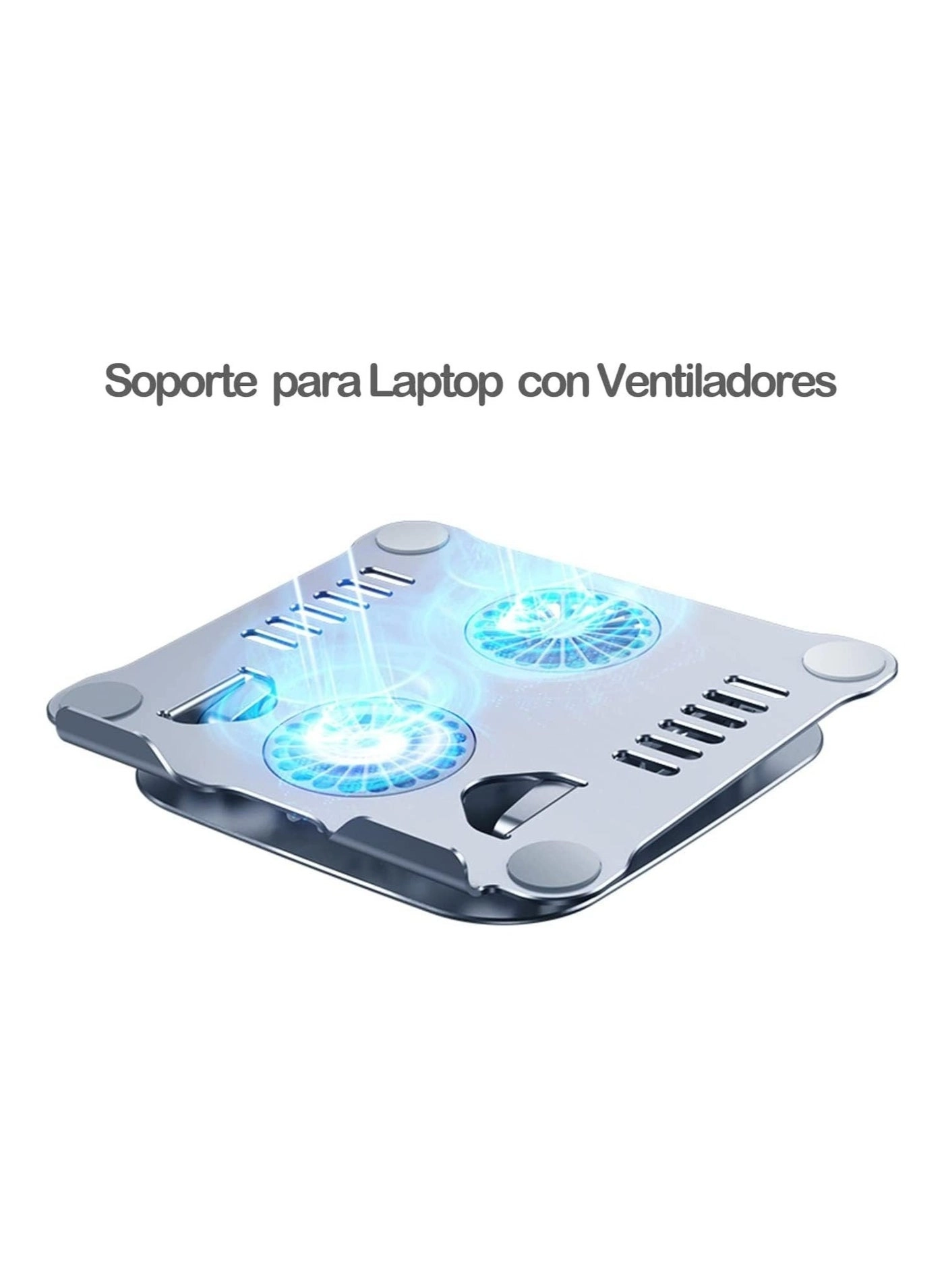 Laptop Stand with Cooling Fan V4 - Adjustable Height White