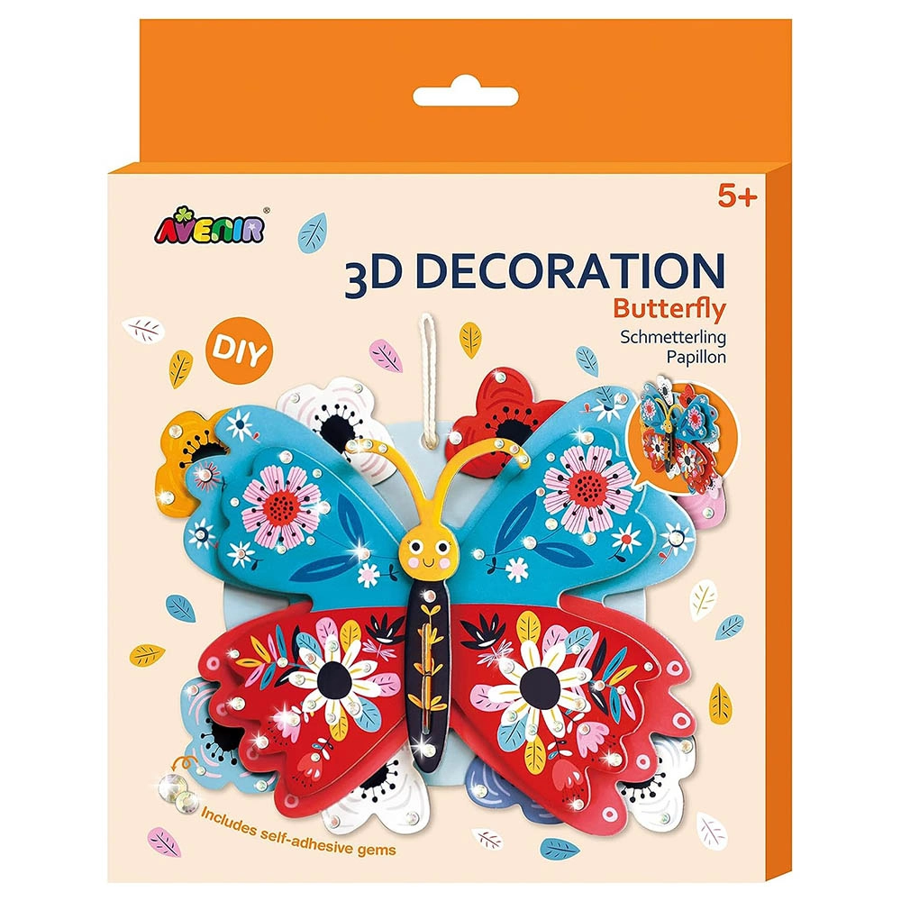 3D Decoration Kit - Butterfly Suitable for 5 years & above