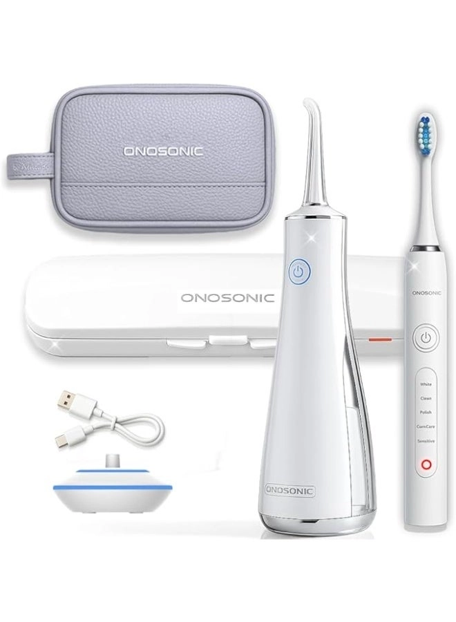 DX-1 - Electric Toothbrush + DF-1 - Water Flosser + Travel Pouch