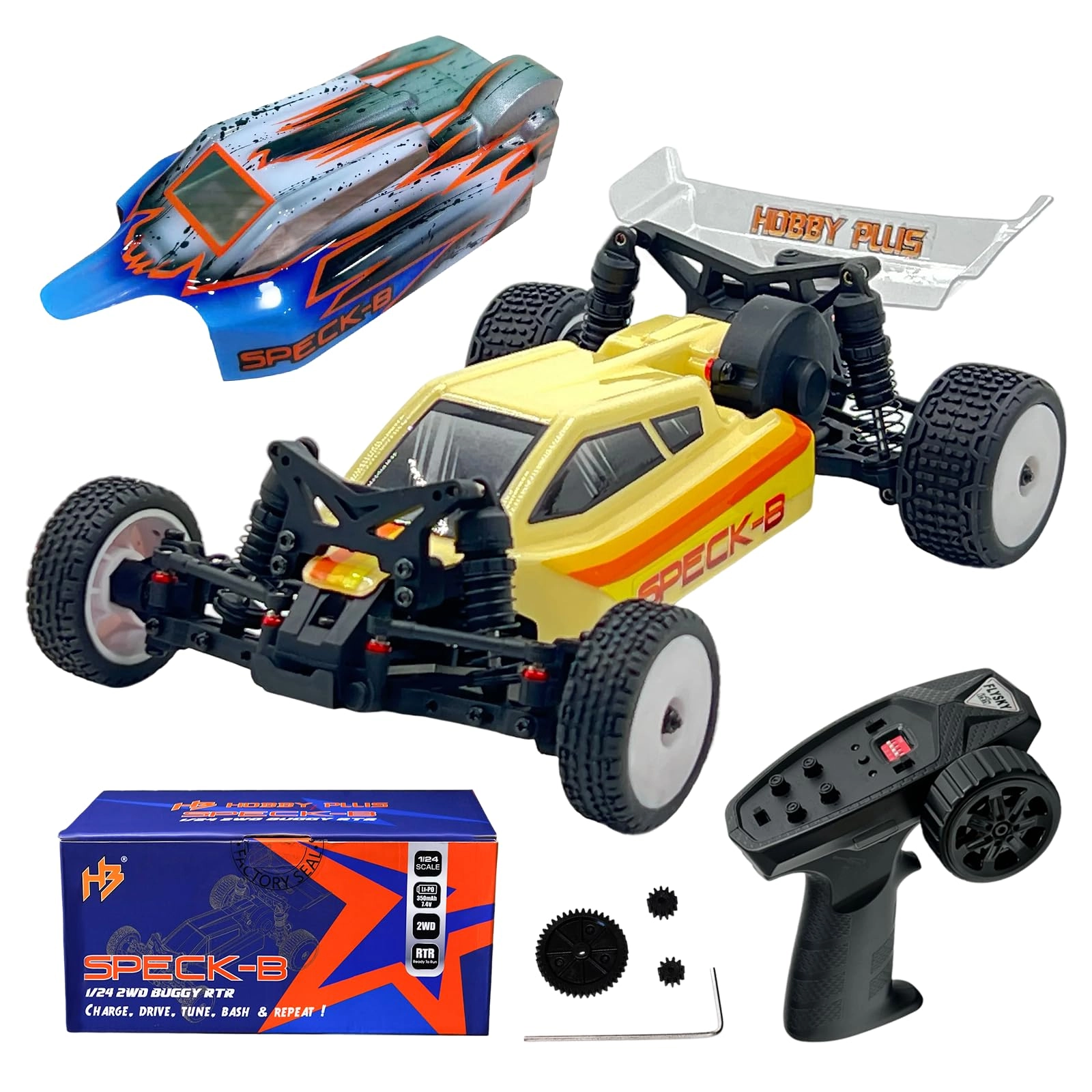 Hobby Plus. Speck B + Nexo Airbrush Lexan Body - 1:24 Scale