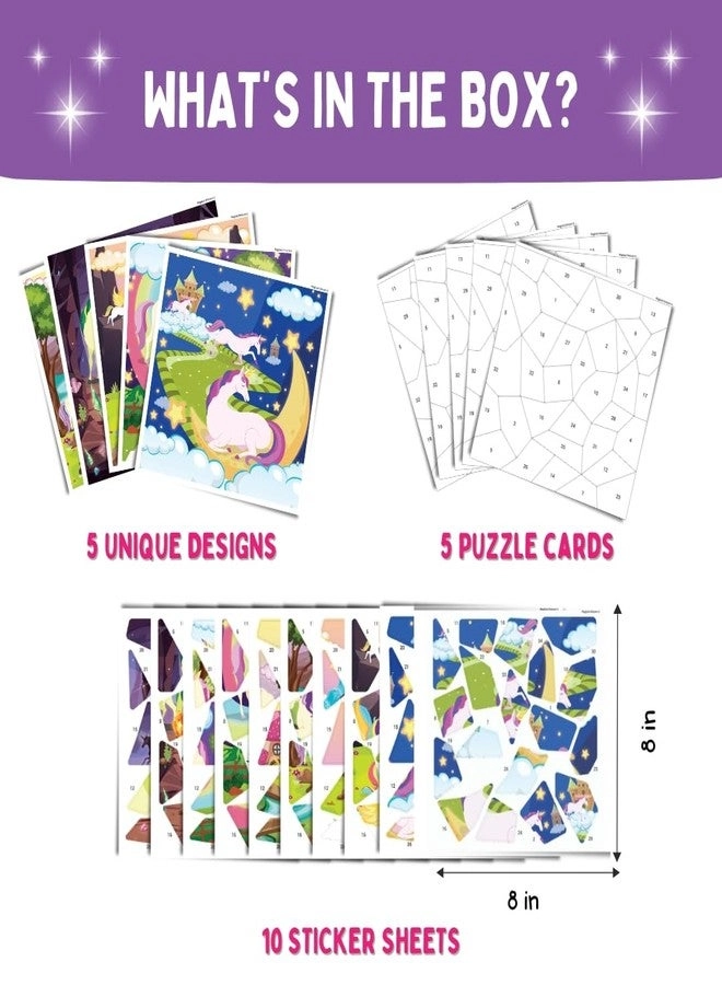 Mosaic Sticker Art Kit - 175+ Reusable Stickers