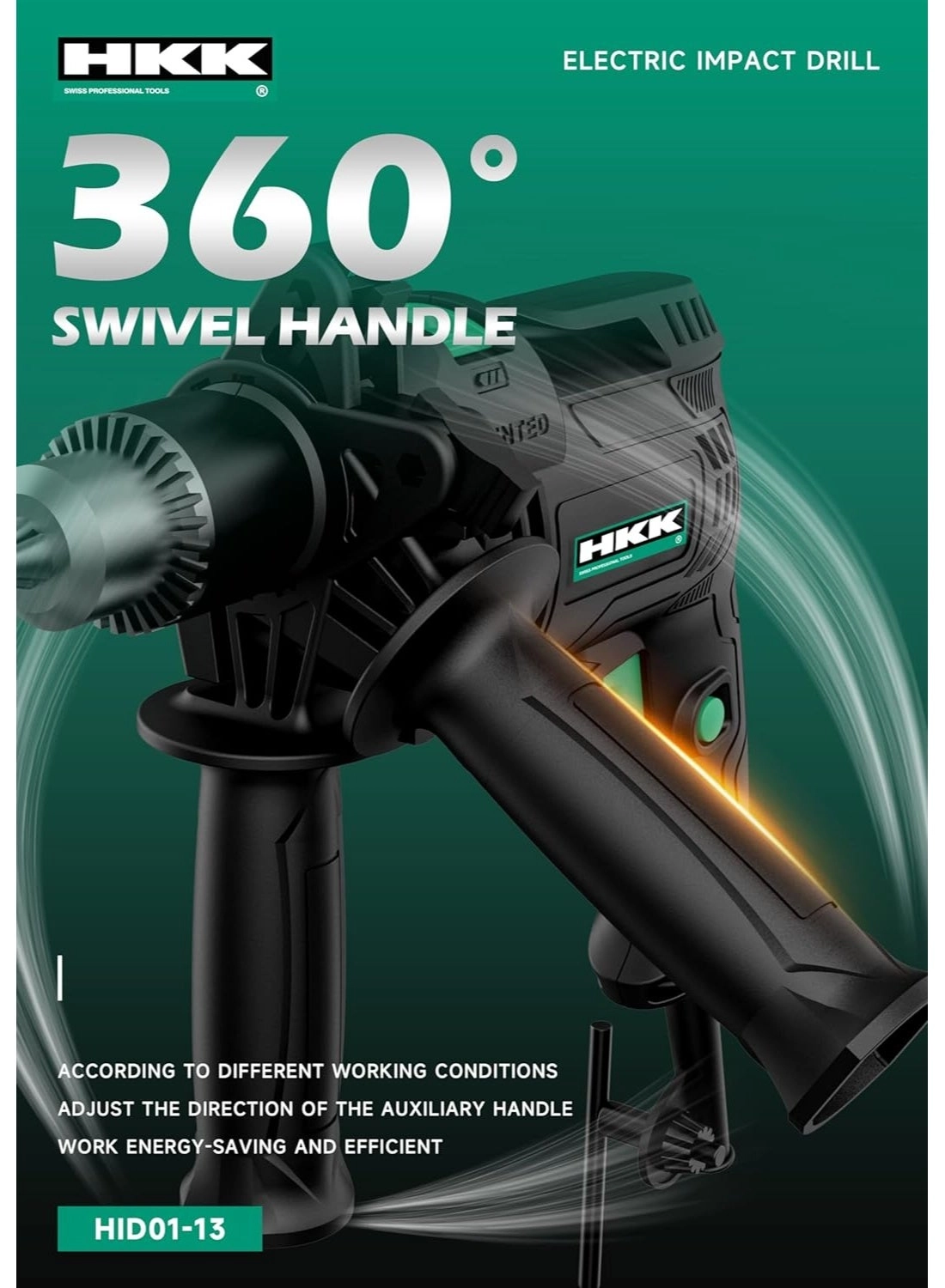 Electric Impact Drill - 13mm 3000 RPM 220V