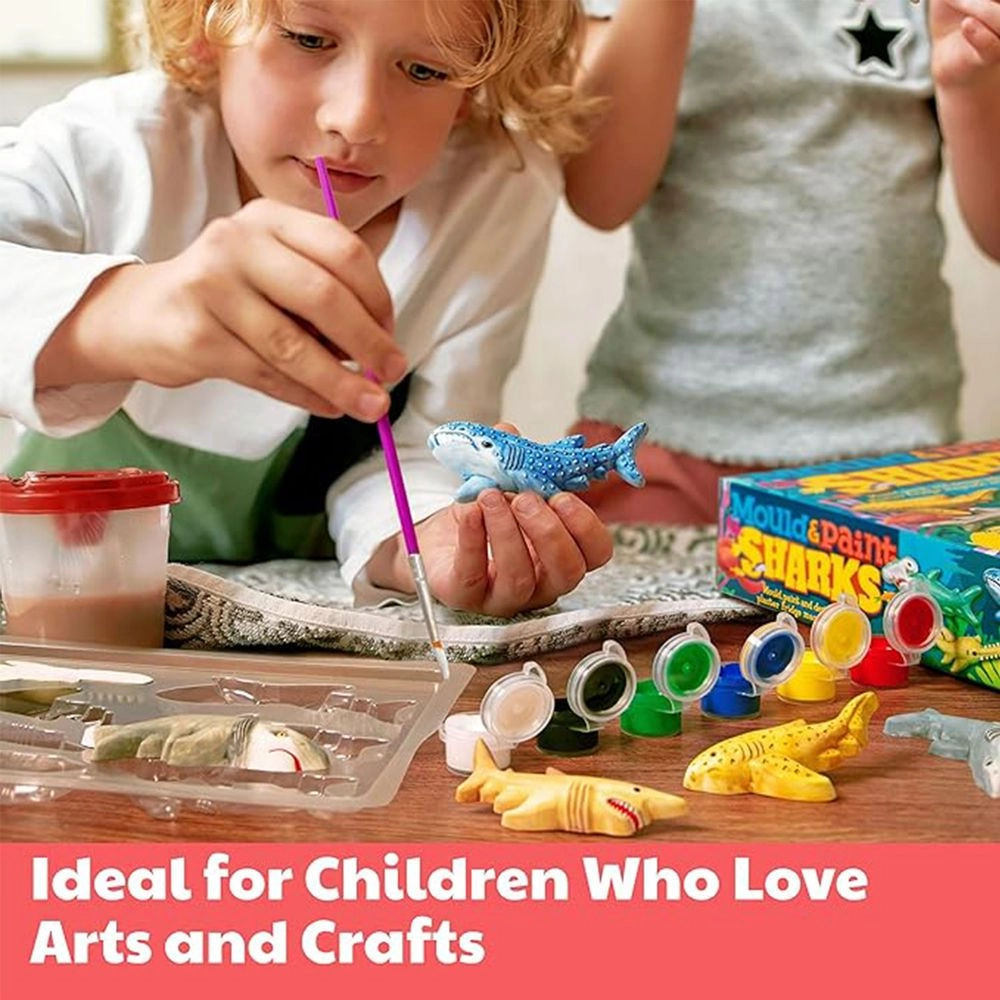 Mould & Paint Glow In The Dark Craft Kit - Sharks