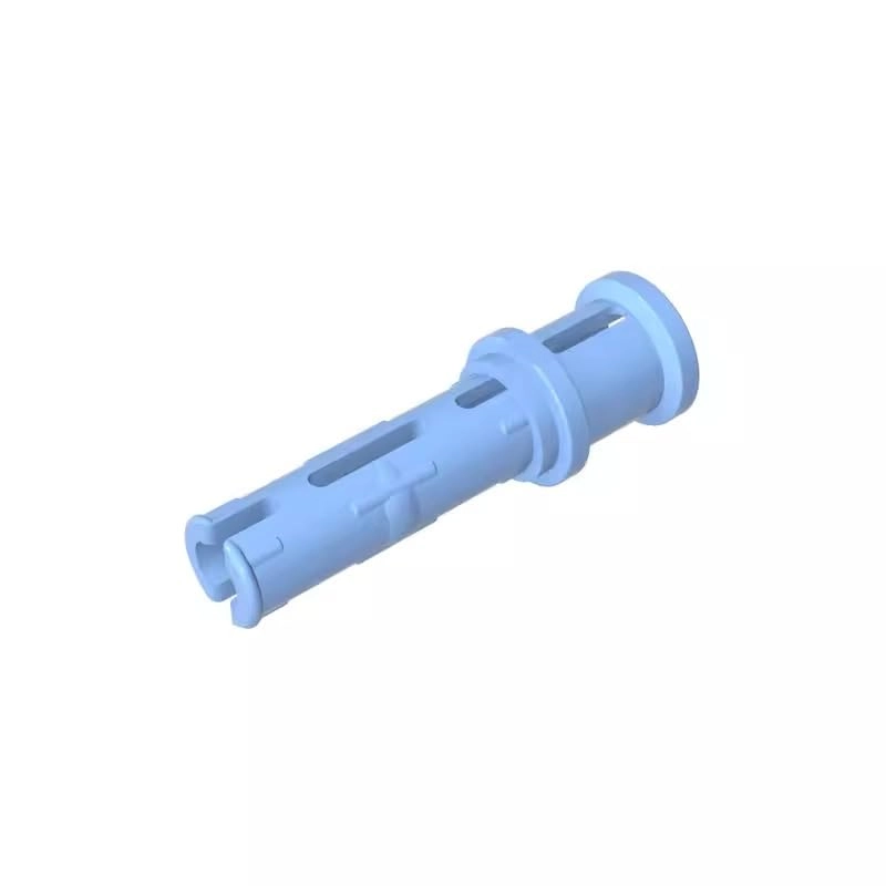 Gobricks Technic Pin Long with Friction Ridges Lengthwise and Stop Bush - 32054