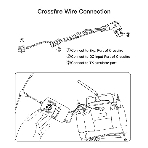 TBS Crossfire Connect Cable - 14 cm Black