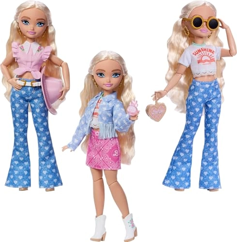 Malibu Fashion Doll - Roller Skating Blonde Hair 9 Makeup Themed Pieces Ages 4+