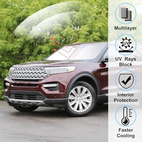 Front Windshield Sunshade - Ford Explorer 2020|2021|2022|2023|2024