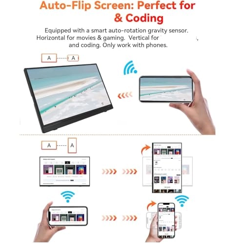 Portable Monitor - 2K DCI 1080p 15.6 Inches