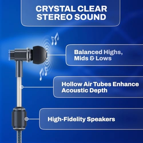 Air Tube Stereo Wired Earbud